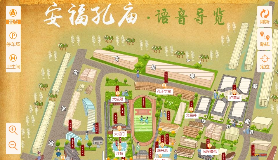 醴陵手绘地图：智慧景区智能化服务的延伸